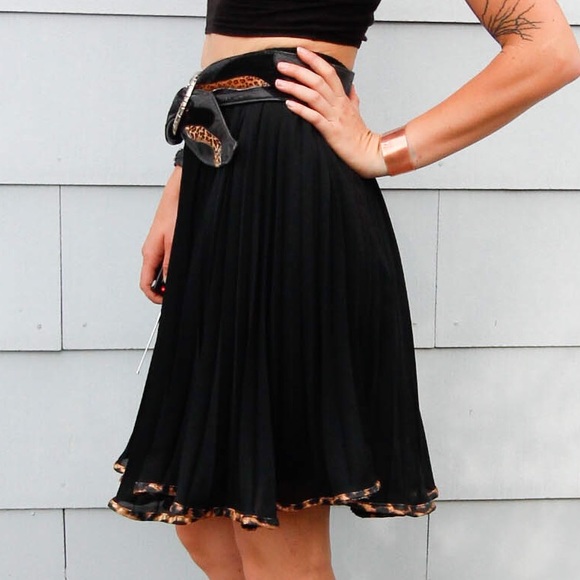 Vintage Leopard Trim Skirt - Picture 6 of 6